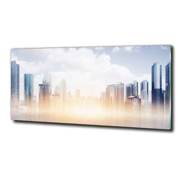 Wall art on glass Skyscrapers