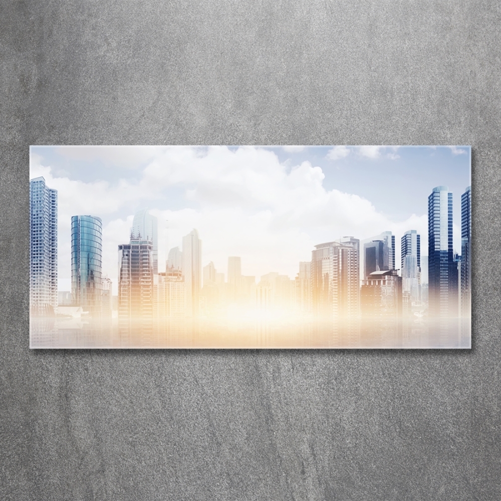 Wall art on glass Skyscrapers