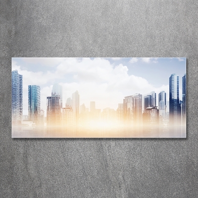 Wall art on glass Skyscrapers