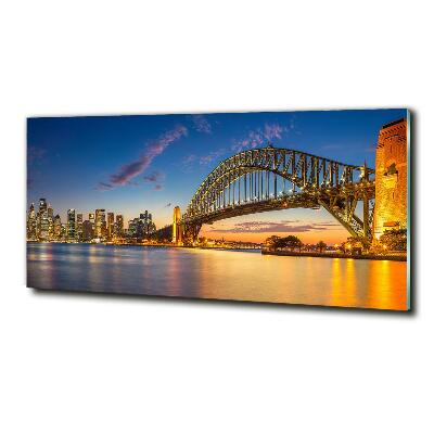 Glass wall art Panorama sydney