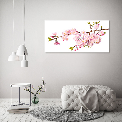 Wall art on glass Wild rose