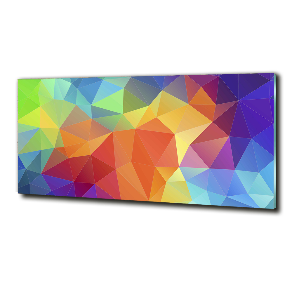 Wall art on glass Geometric background