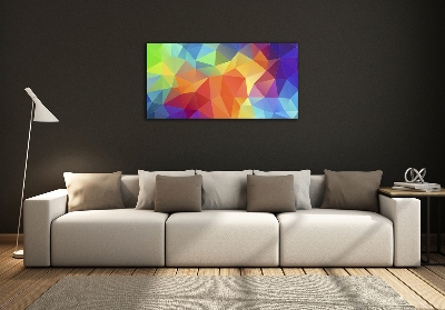 Wall art on glass Geometric background