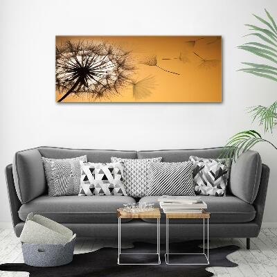 Glass art print Dandelion