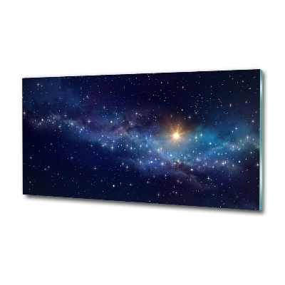 Glass wall art Galaxy