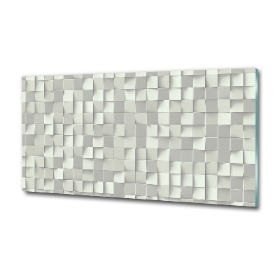 Glass wall art large Geometric background