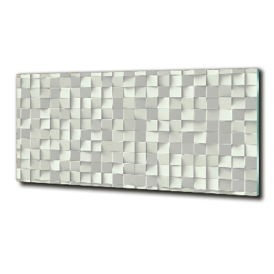 Glass wall art large Geometric background