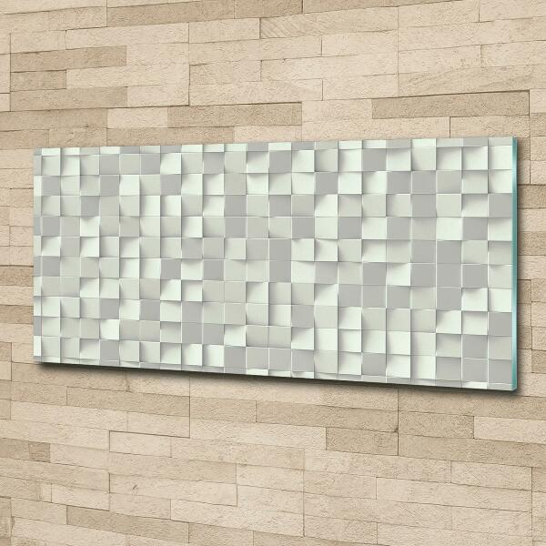 Glass wall art large Geometric background