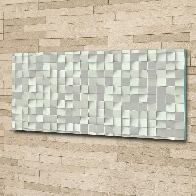 Glass wall art large Geometric background