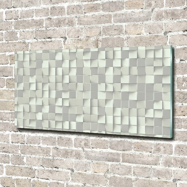 Glass wall art large Geometric background