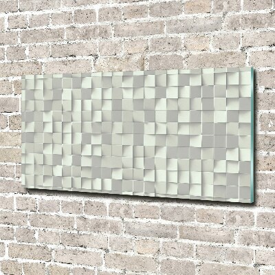 Glass wall art large Geometric background