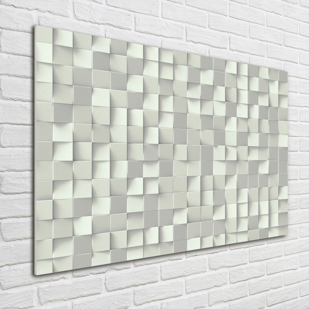 Glass wall art large Geometric background