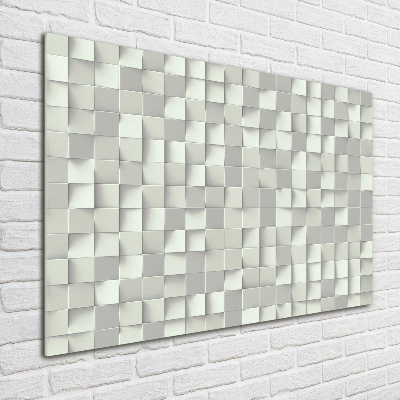 Glass wall art large Geometric background