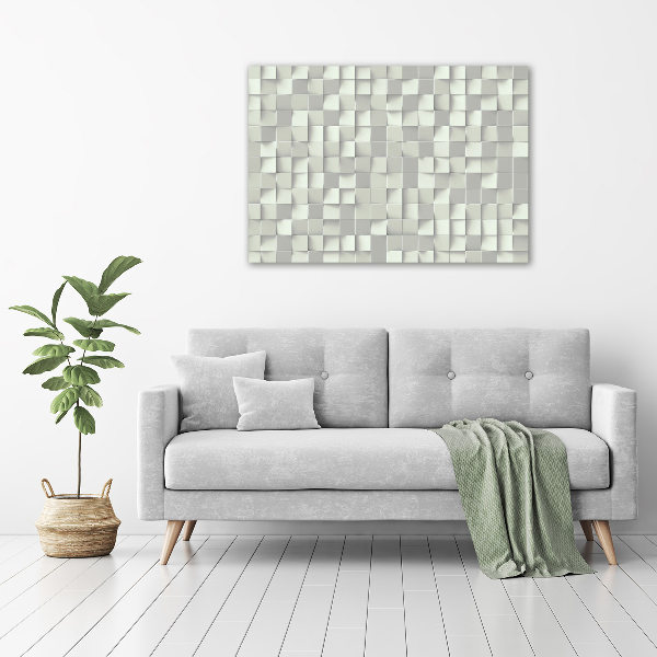 Glass wall art large Geometric background