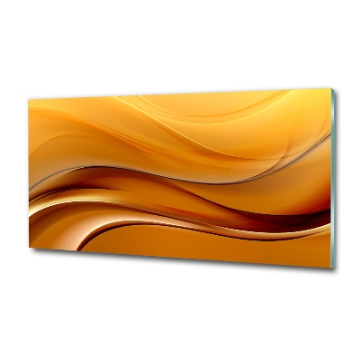 Glass picture print Background waves