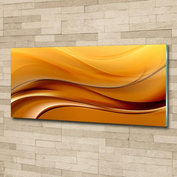 Glass picture print Background waves