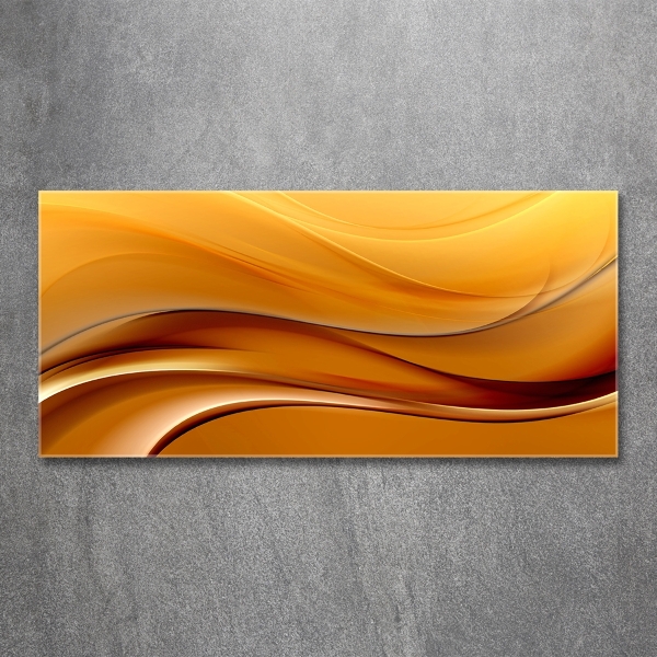 Glass picture print Background waves