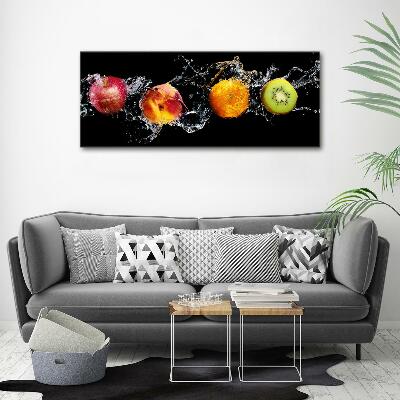 Wall art on glass Fruit and water