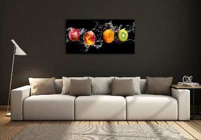 Wall art on glass Fruit and water