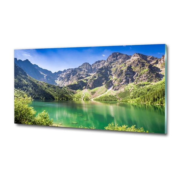 Glass wall art Morskie oko tatry