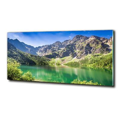 Glass wall art Morskie oko tatry