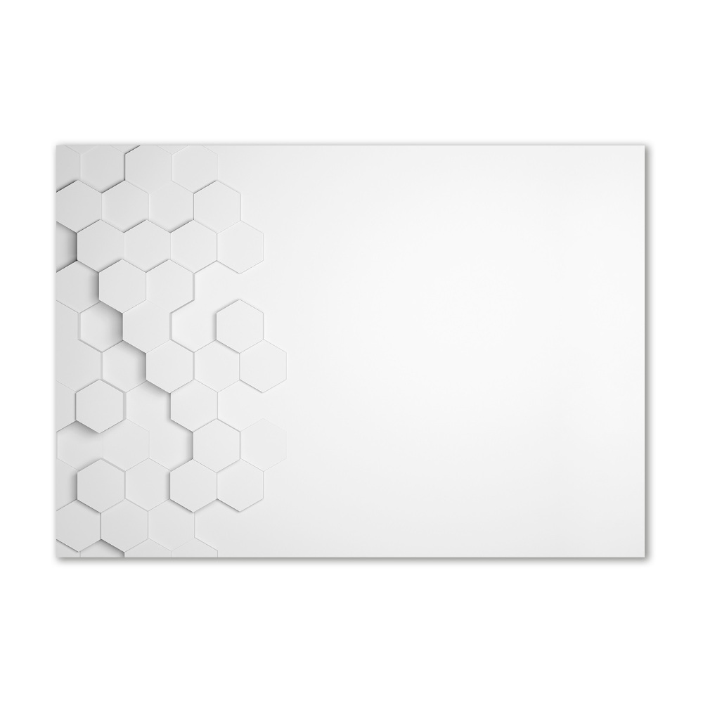 Glass wall art large Background hexagon