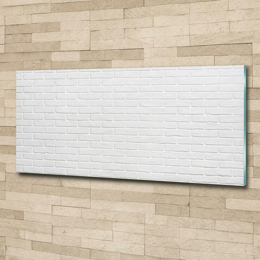 Glass picture print Brick wall