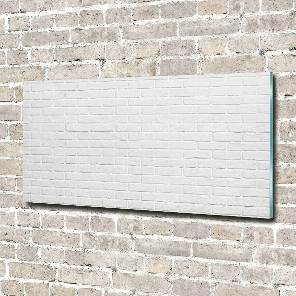 Glass picture print Brick wall