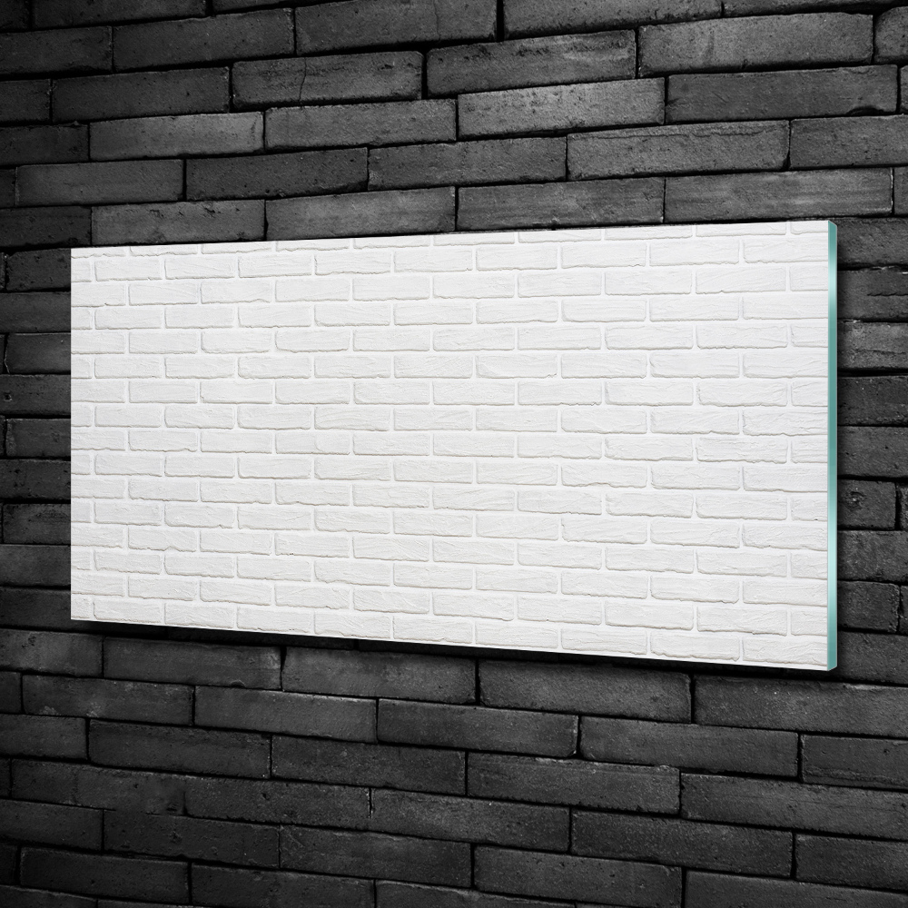 Glass picture print Brick wall