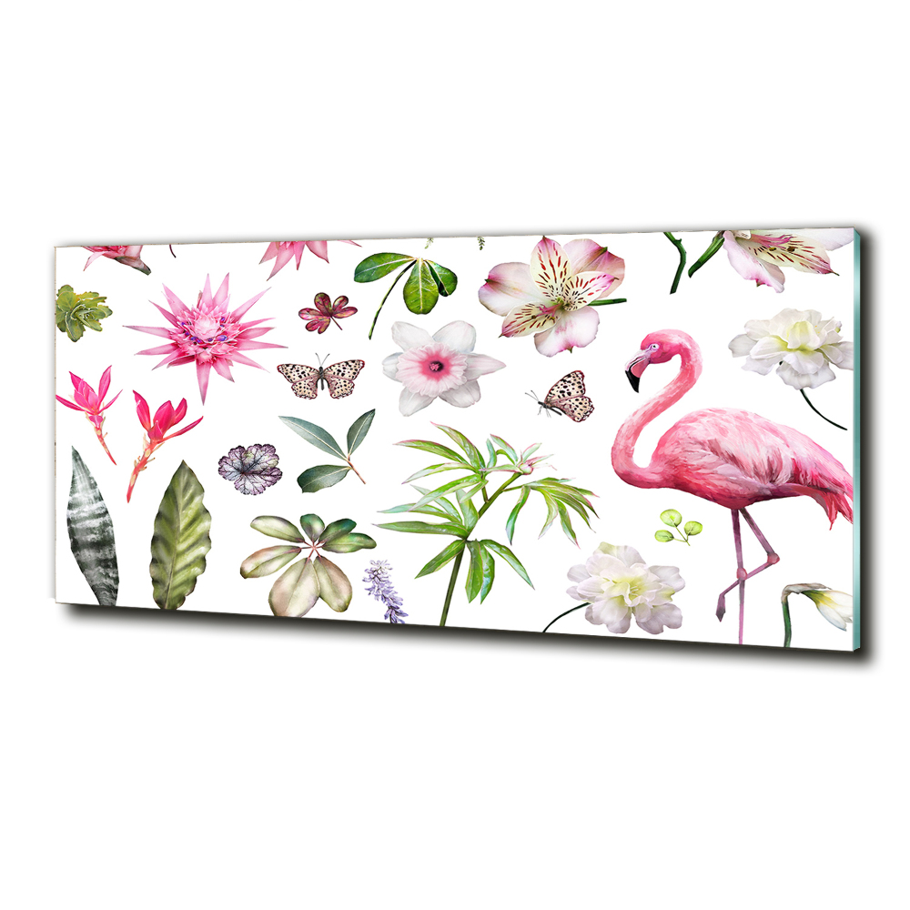 Glass picture wall art Tropical collection