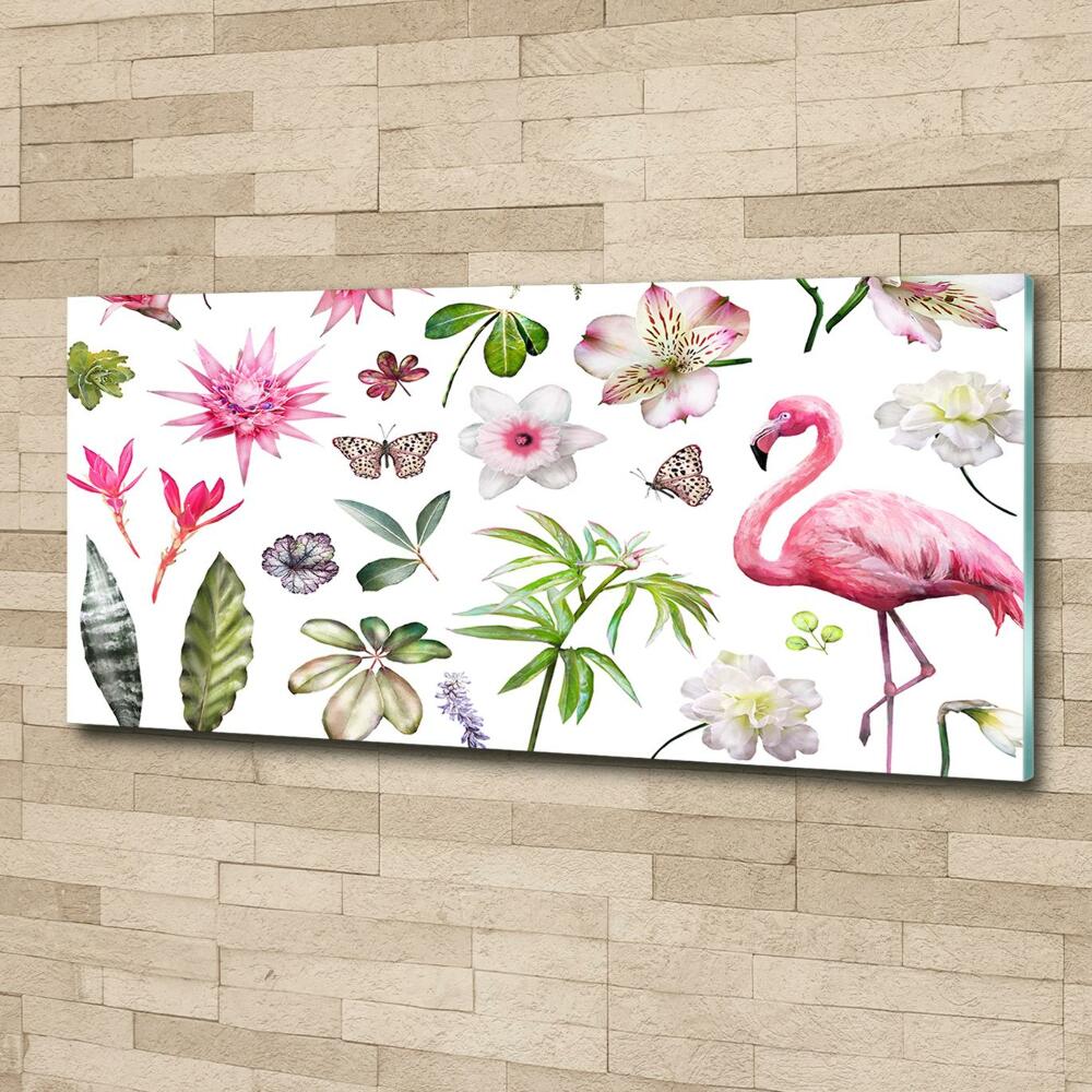 Glass picture wall art Tropical collection