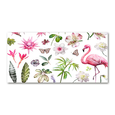 Glass picture wall art Tropical collection