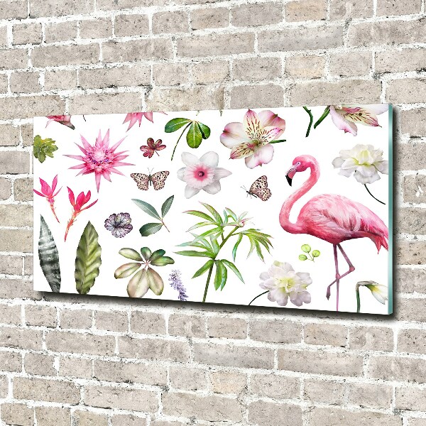 Glass picture wall art Tropical collection