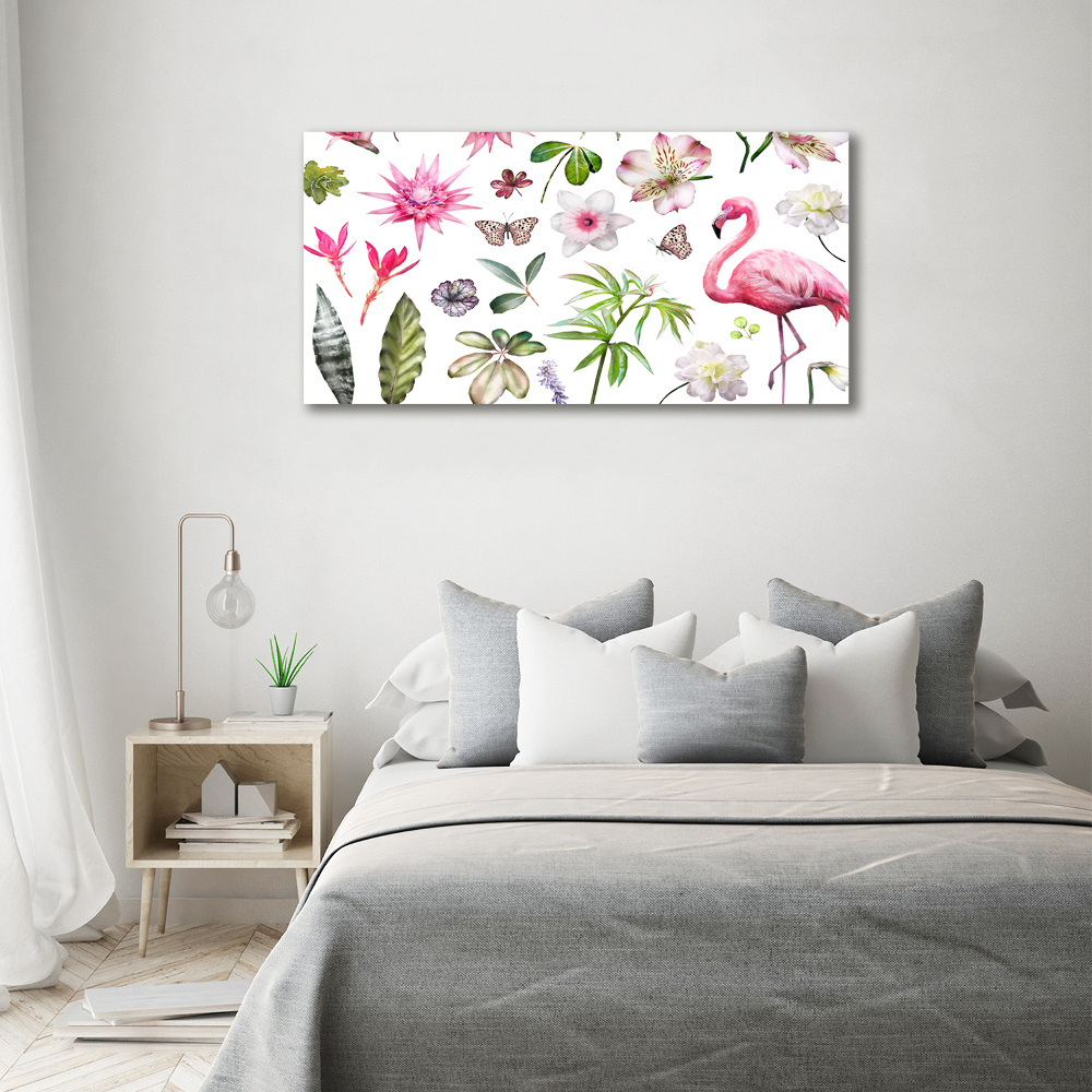 Glass picture wall art Tropical collection