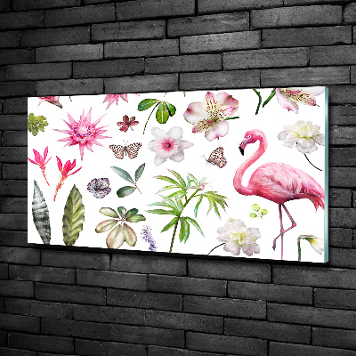 Glass picture wall art Tropical collection