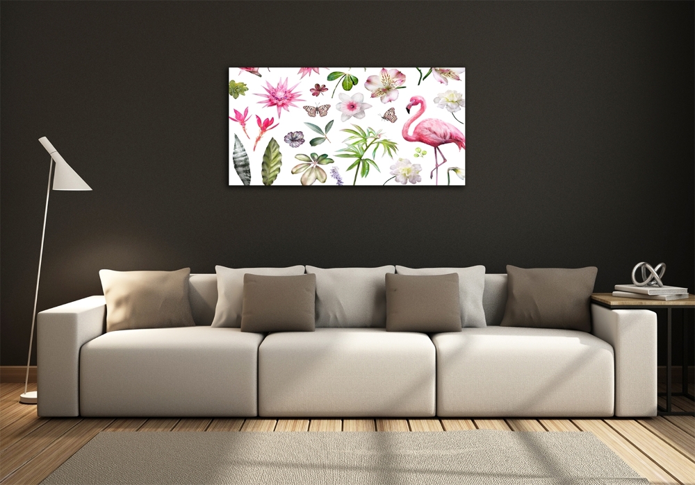 Glass picture wall art Tropical collection