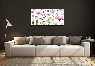 Glass picture wall art Tropical collection