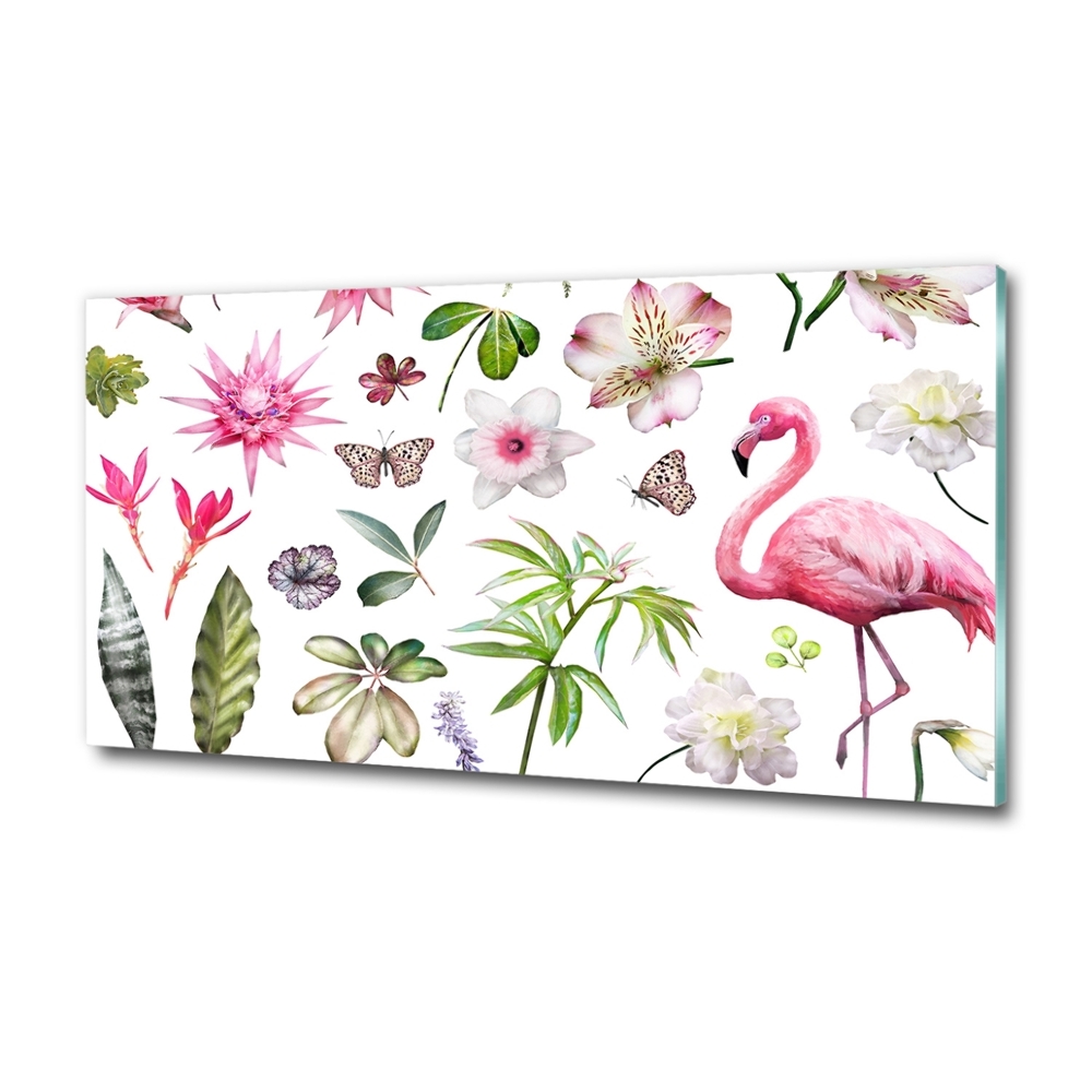 Glass picture wall art Tropical collection