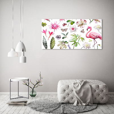 Glass picture wall art Tropical collection