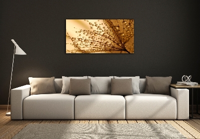 Glass wall art Dandelion seeds