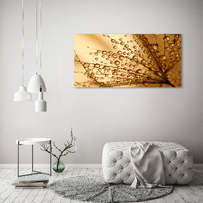 Glass wall art Dandelion seeds