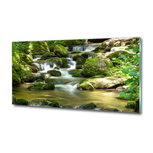 Glass art picture Waterfall