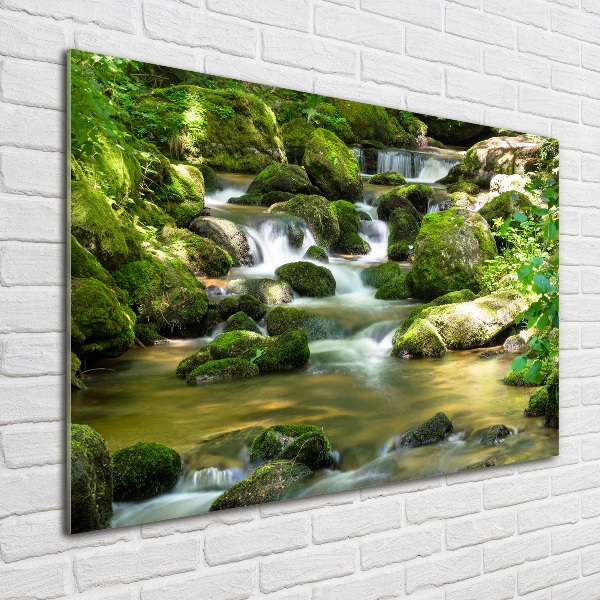 Glass art picture Waterfall