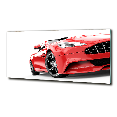 Glass picture wall art Sports car