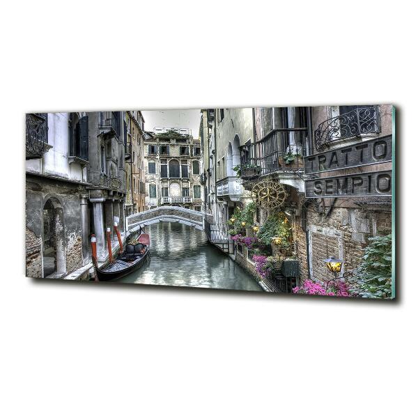 Glass wall art Venice italy