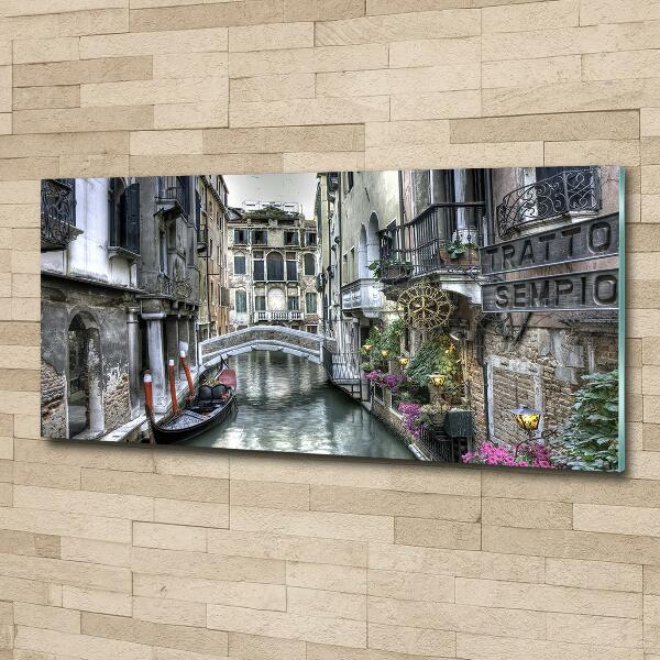 Glass wall art Venice italy