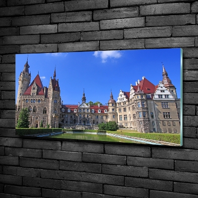 Glass wall art Poland moszna castle