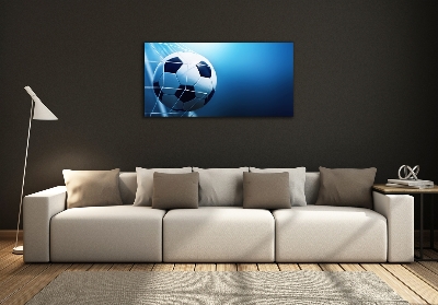 Glass art print Ball in the goal