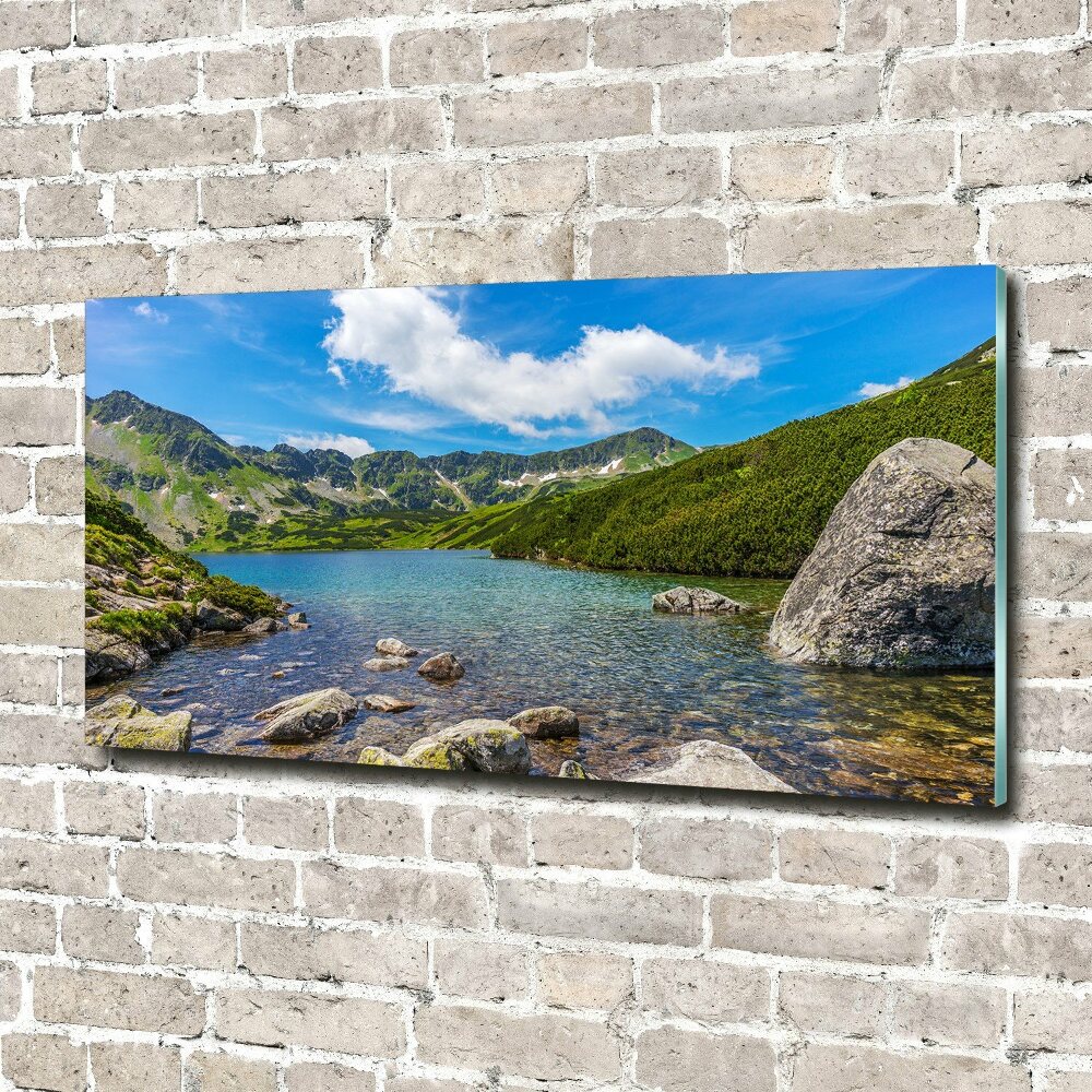 Glass art print Tatry valley