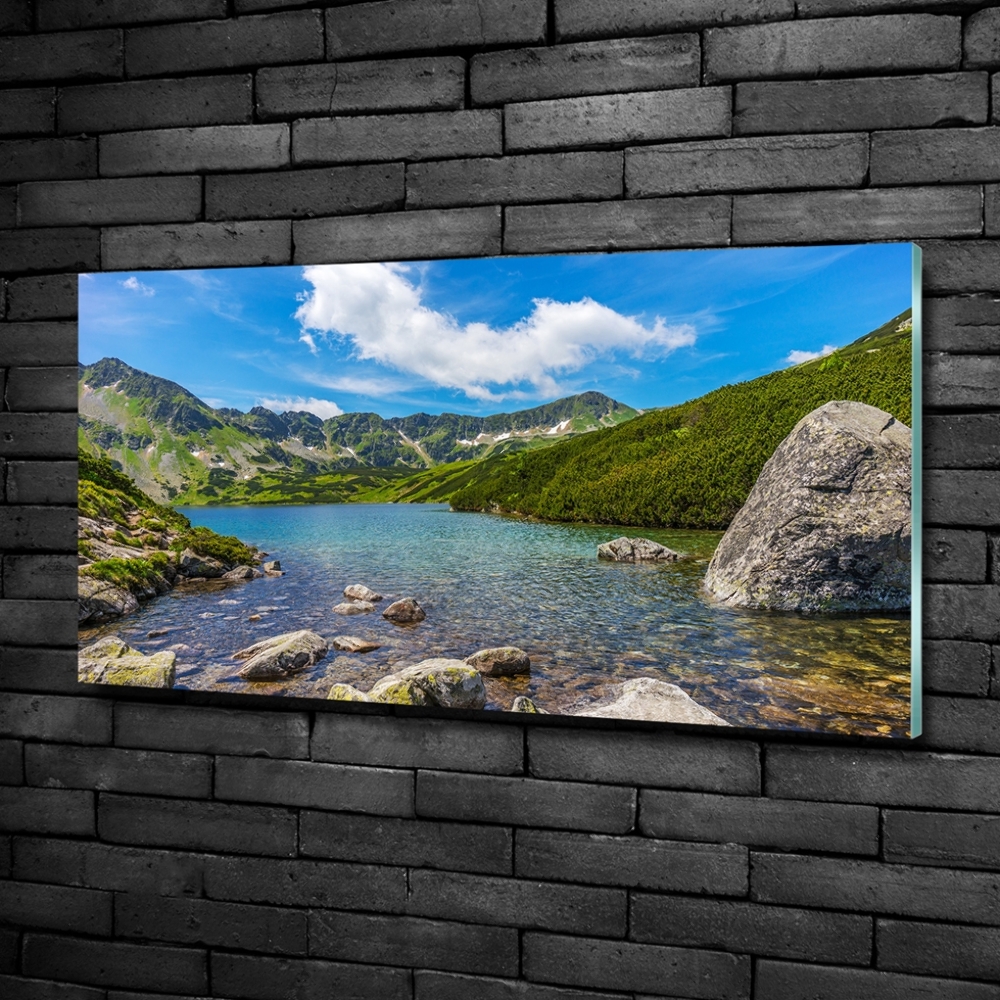 Glass art print Tatry valley